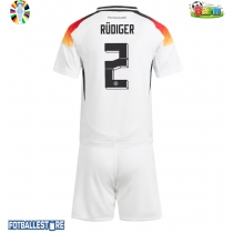 Tyskland Antonio Rudiger #2 Hjemmedraktsett Barn EM 2024 Kortermet (+ Korte bukser)